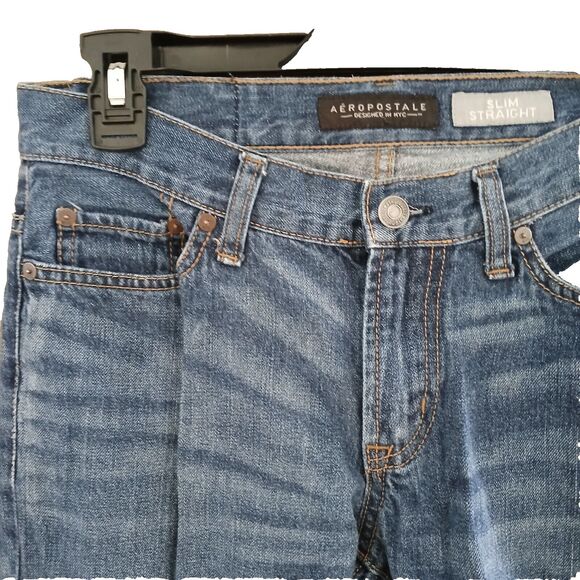 Aeropostale Design in NYC Slim Straight Men's Denim Jeans 29W X 26L - Picture 3 of 8